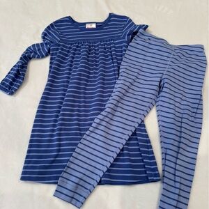 Hanna Andersson Blue Striped Outfit